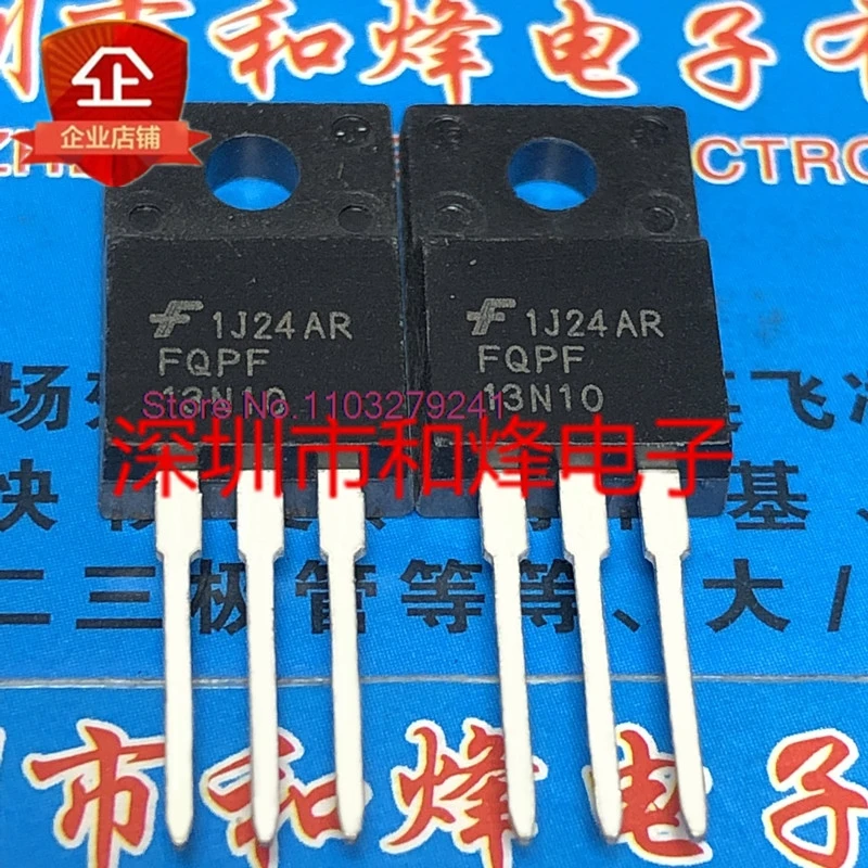 FQPF13N10 TO-220F, 100V, 8.7A, 10 개/몫