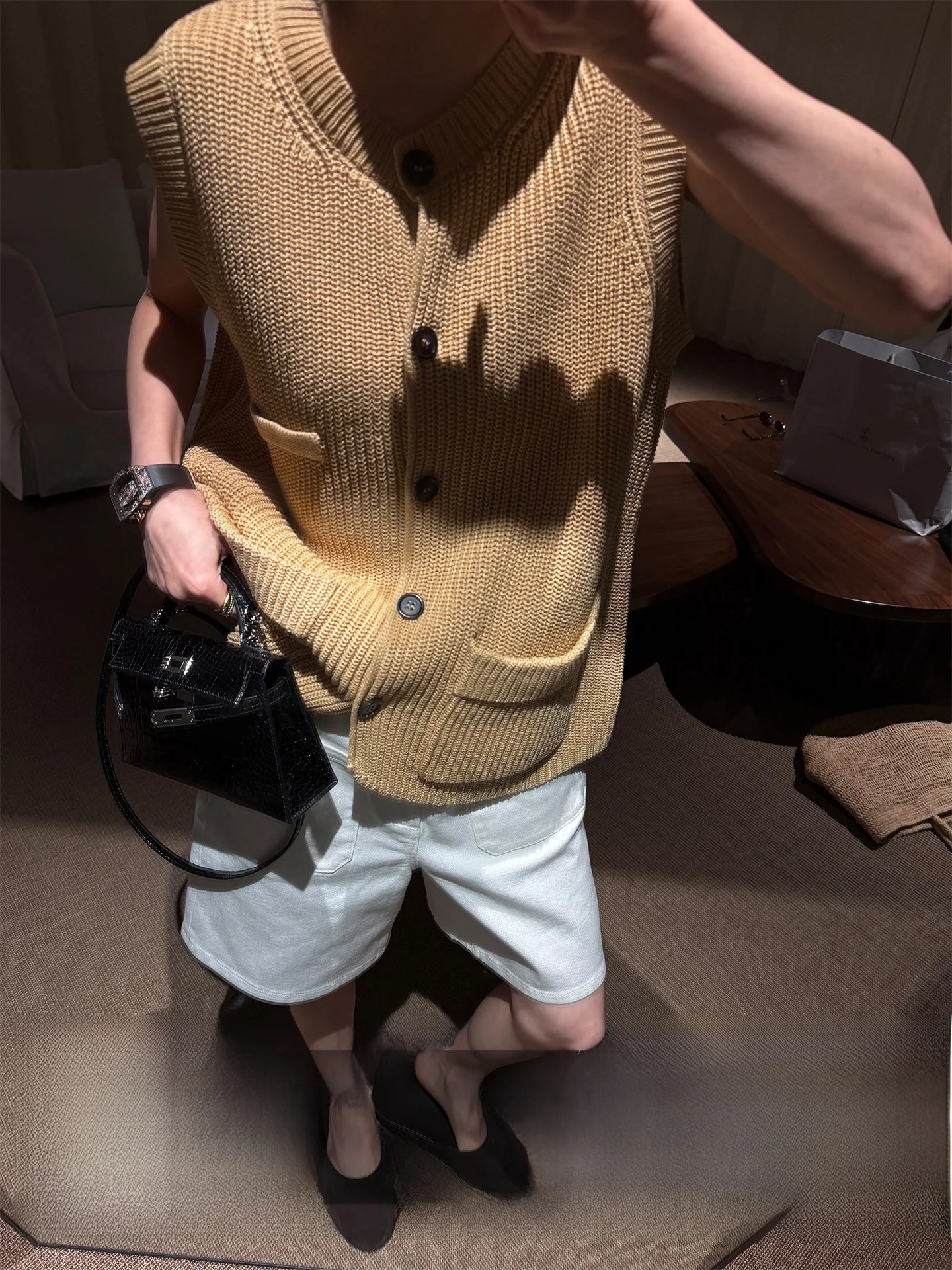 

Ayuko Breathable Dry Copper Ammonia Fiber "Raffia Grass" Minimal Loose Knitted Cardigan Women's French Style Long Sleeve Knit...