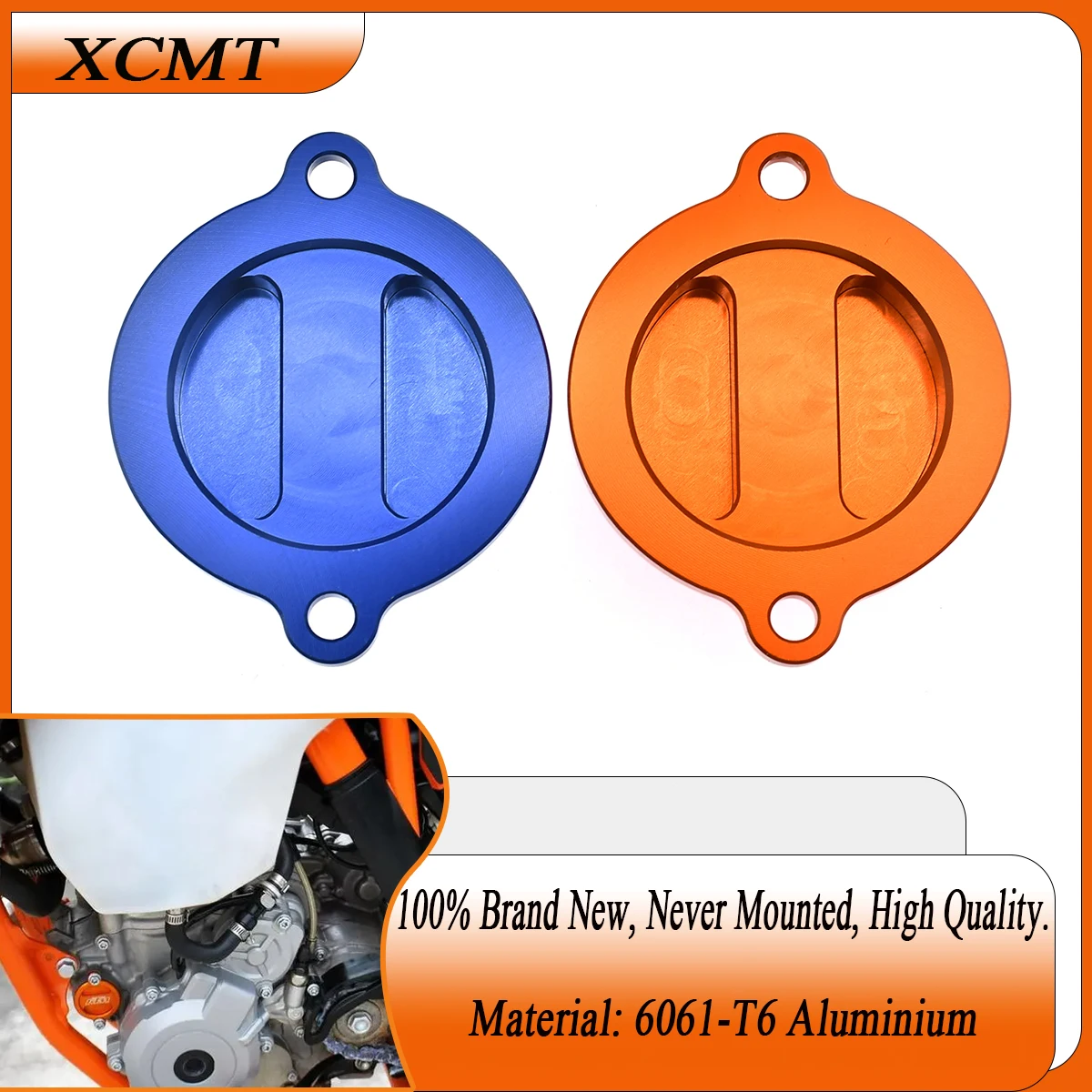 

Motocross CNC Engine Oil Filter Cap Cover Plug For KTM SXF XCF XCW EXCF XCF-W FREERIDE FC FE 250 350 400 450 500 530 2013-2022