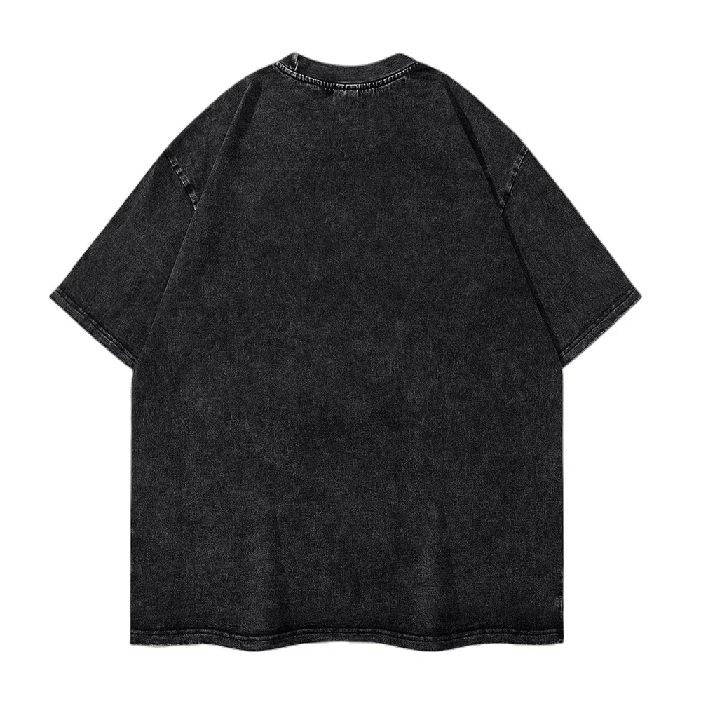 Streetwear Washed T Shirts Rock Band Cotton T-Shirts Nine Inch Nails NIN Fashion Tshirts for Men Beach Y2K Retro Custom DIY Tees
