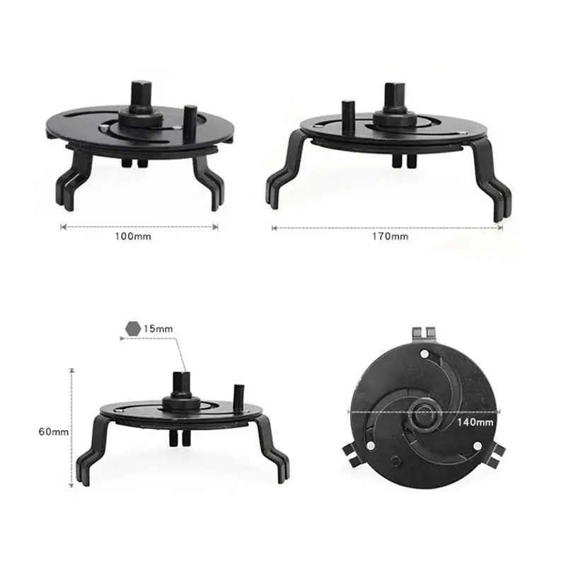 Ferramenta de remoção de bomba de combustível de carro ajustável de 3 mandíbulas