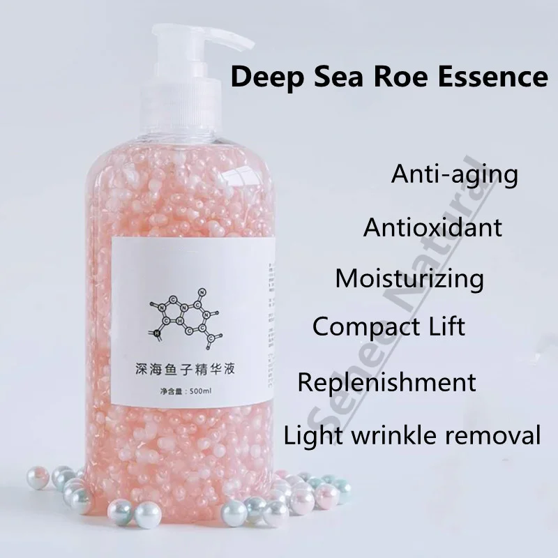 500ML Pearl Caviar Hexapeptide Serum | Anti-Wrinkle Nourishing Brightening Repair Moisturizing Facial Essence