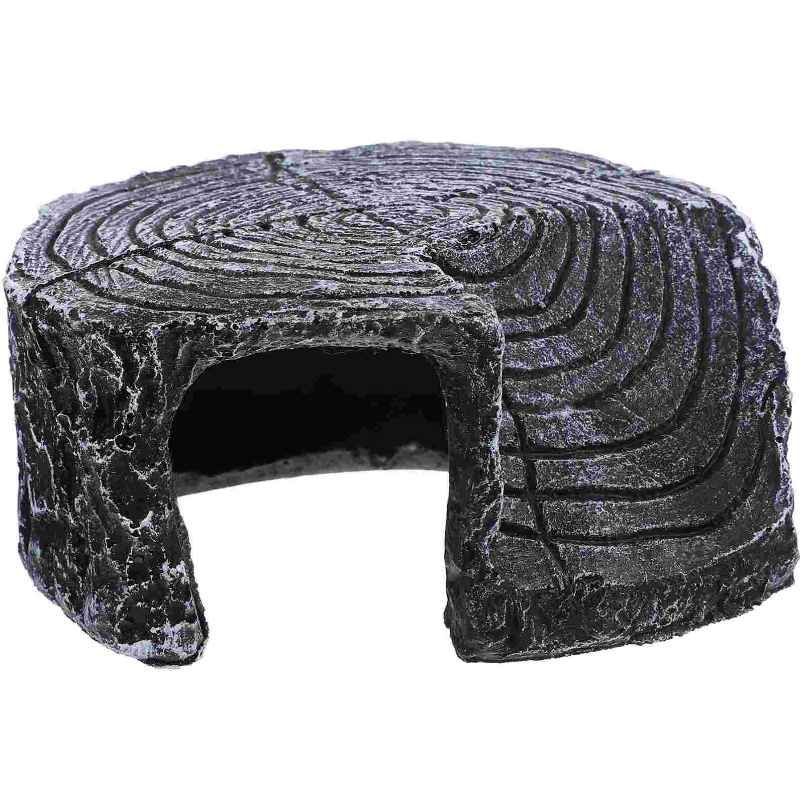  Turtle Hideout House Sea Basking Platform Ramp Snake Accessories Reptile Cave Resin Habitat