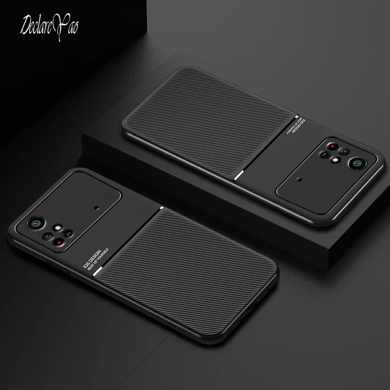 Coperture Per Poco M4 Pro 4G Custodie DECLAREYAO Luce Originale Sottile Coque Per Xiaomi Poco M4 Pro 5G Caso Opaco Duro Della Copertura Per Poco M4