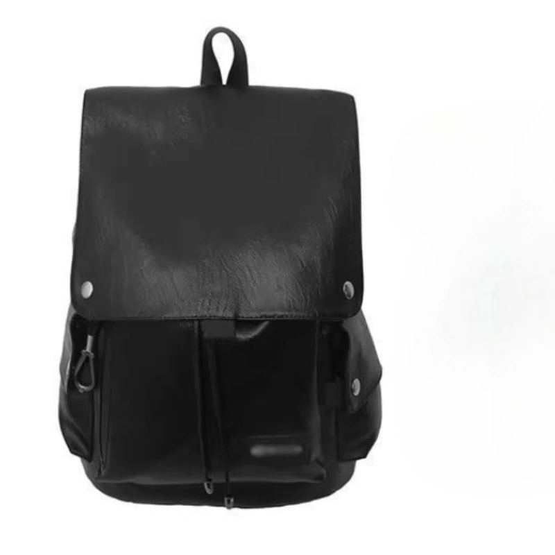 Fashionable High-end PU Backpack for College Students Going Out for Shopping , Traveling Computer Backpack Waterproof Schoolbag