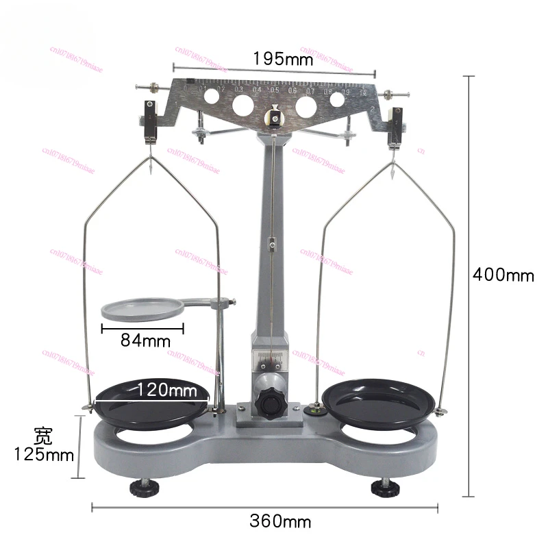 Physical balance 500g 0.02g mechanical balance, single lever analytical balance weighing high-precision tray experiment