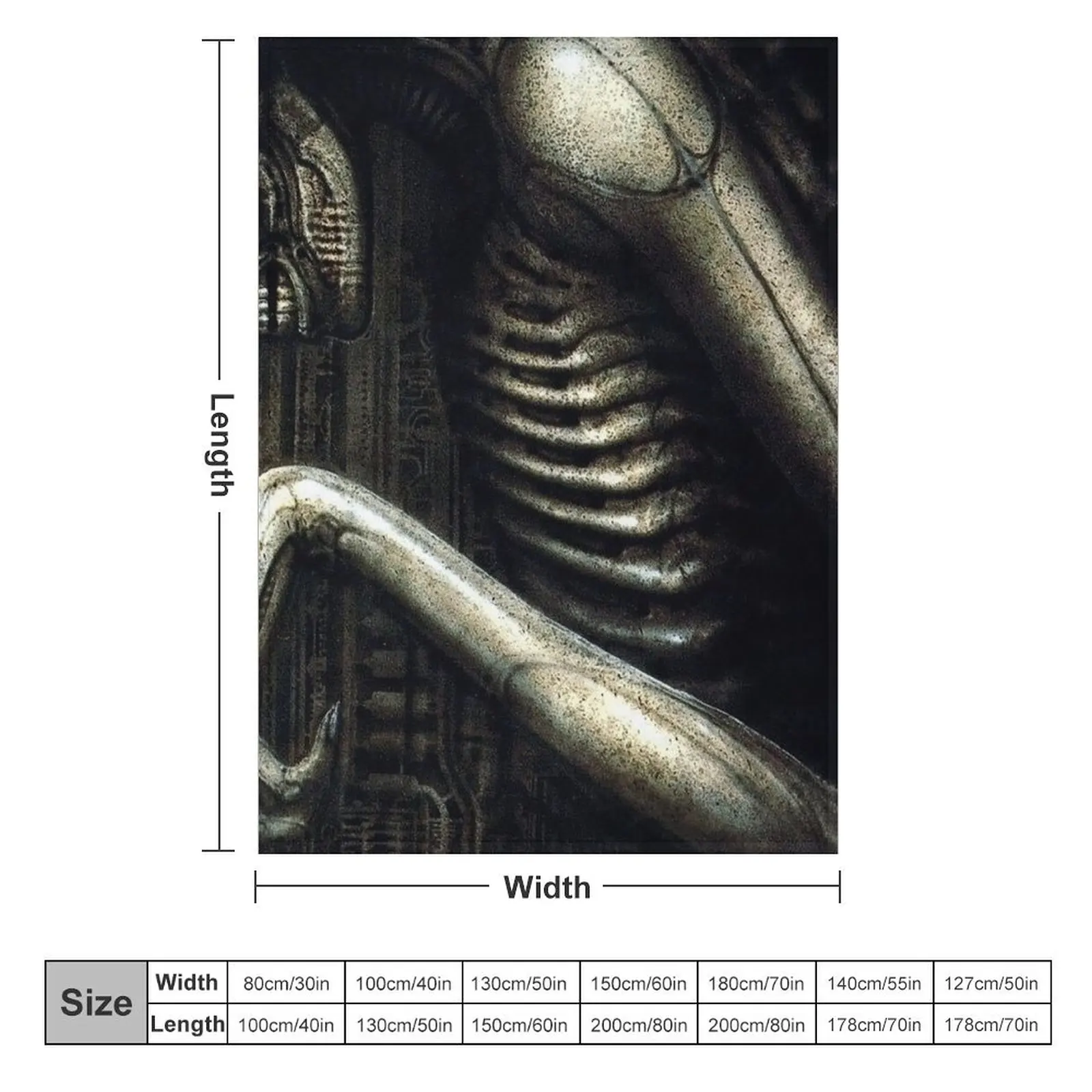 H.R Giger - The Redeemer - Art Throw Blanket Decorative Throw Softest Thermals For Travel Large Blankets