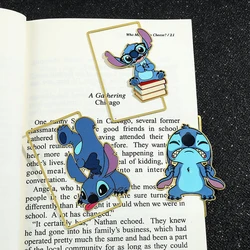 Cute Stitch Bookmark for Book Lover Gifts Disney Fans Kawaii Stitch Book Page Paper Clip Mark for Friends Kids Reading Supplies