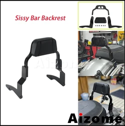Motorcycle Upright Backrest Rear Passenger Sissy Bar Cushion Pad For Harley Road King CVO/SE FLHRSE FLHR FLHRXS FLHP 2014-2024