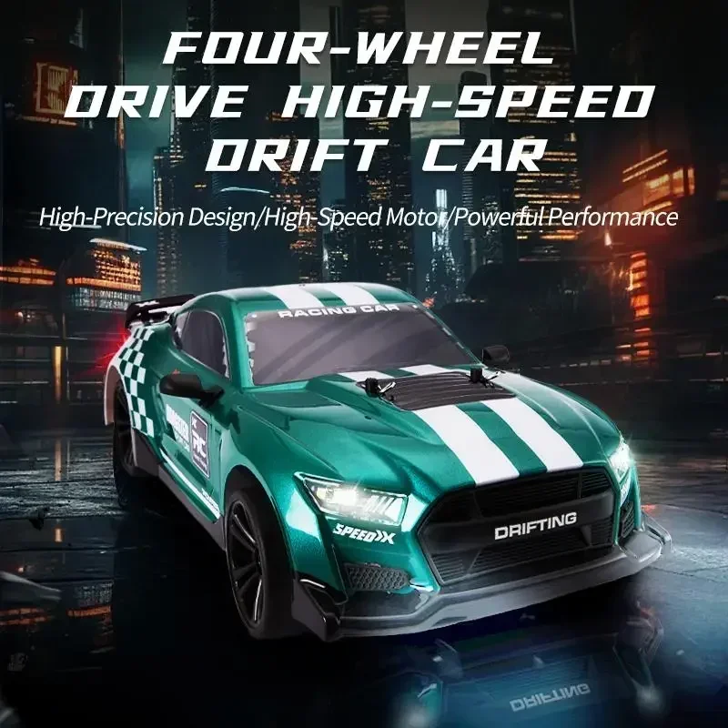 1:14 RC Car Remote Control Drift Car 48km/h Gyroscope 4WD Electric Racing Vehicle Model with Light Children Birthday Gifts