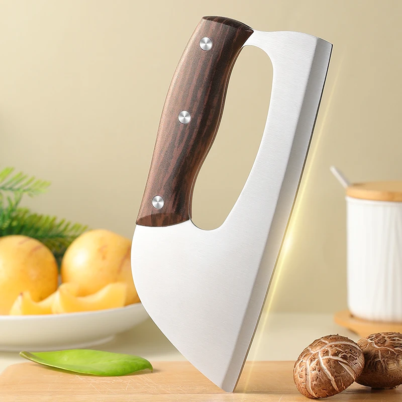 1 Uds nuevo estilo cuchillo de cocina para ahorrar trabajo, cuchillo de Chef afilado para el hogar, cuchillo de corte y corte de cocina cuchillo de corte forjado