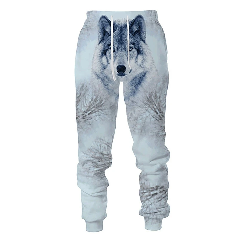 New Unisex The Wolf 3D Print Causal Clothing Fashion Men Women  Hip Hop Pants Plus Size S-7XL Trouser Jogger Men