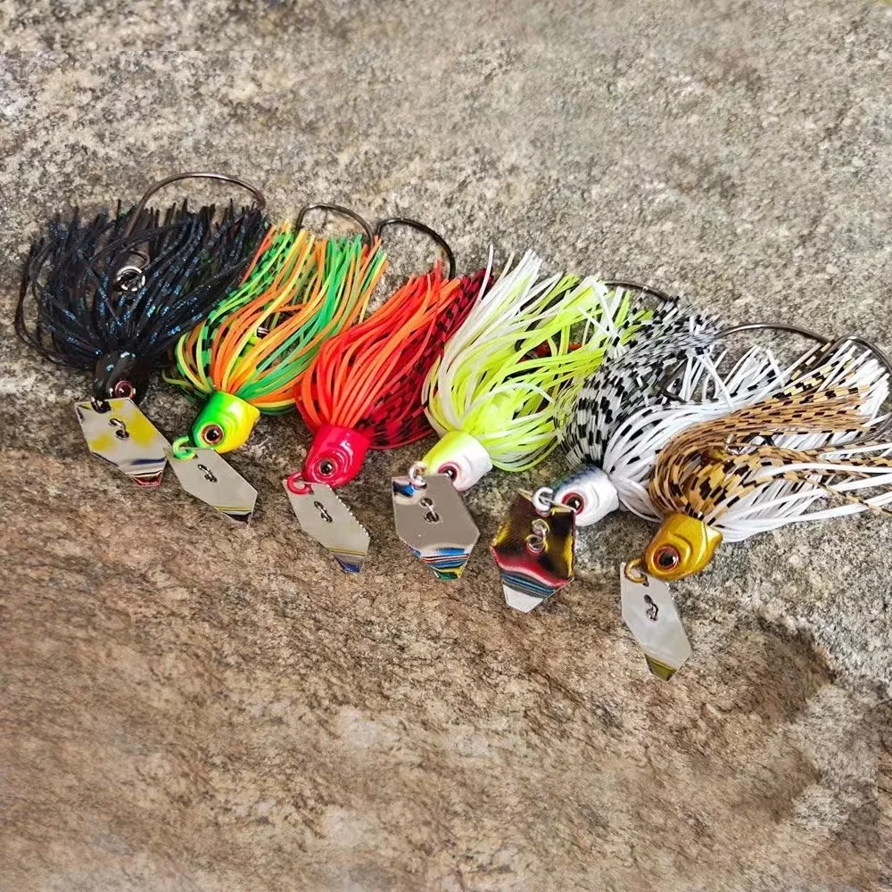 Chatterbait Bladed Fishing Lures Skirted Swim Jigs Bass Baits ChatterBait Jackhammer Trailers Chatter Bait For BlackBass Fishing