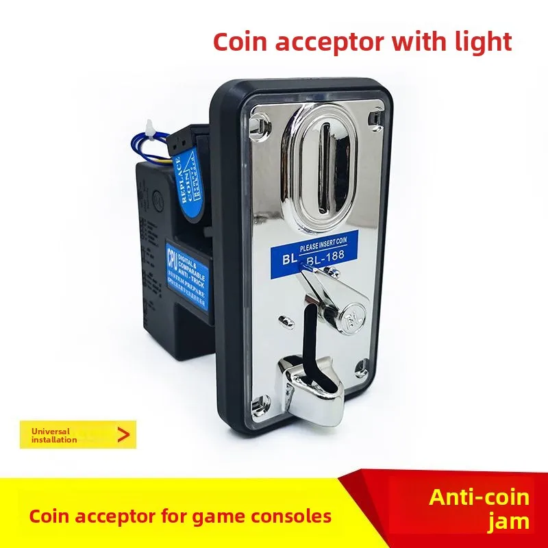 BL188 Coin Acceptor with Light Anti-Jam Coin Recognition for Claw Machine Arcade Game Coin Operated Games
