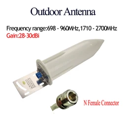 ZQTMAX 28dBi communication antenna 689-2700MHz N female for 2G 3G 4G UMTS LTE Cellular Signal Amplifier CDMA GSM DCS repeater