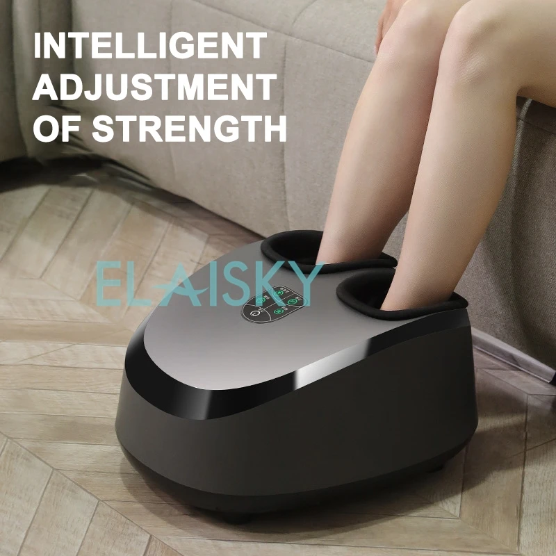 Foot Massager Air Pressure Electric Fully Automatic Foot Massager Sole Heating Compression Shiatsu Kneading Roller Relaxation