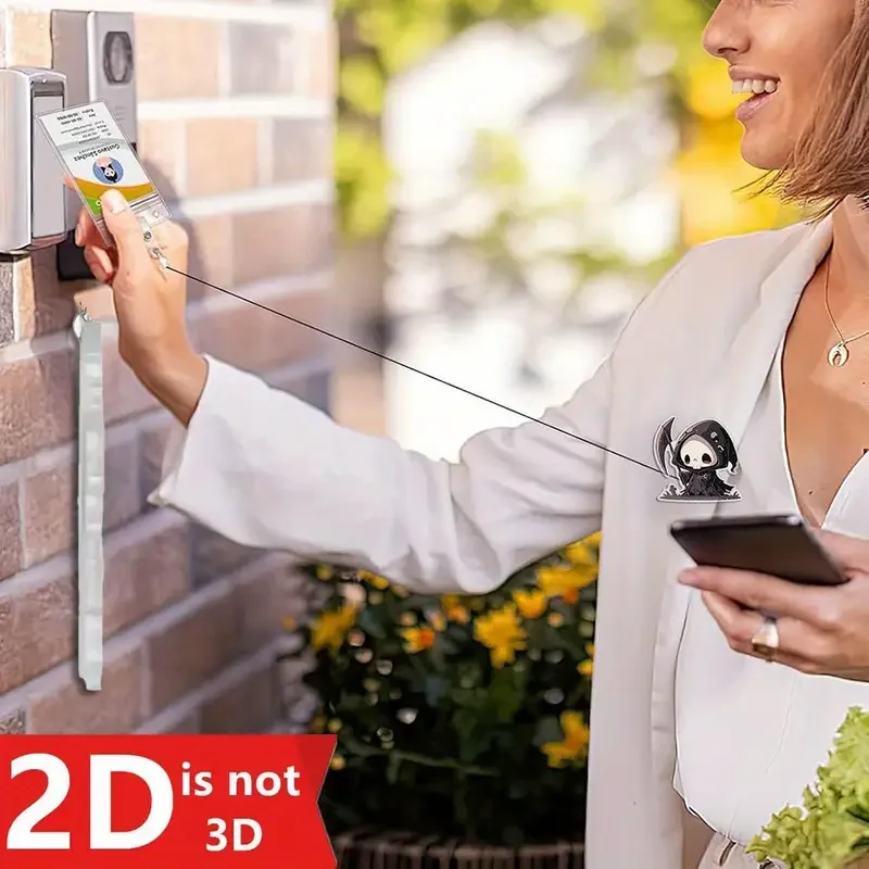 1個のハロウィン格納式バッジリール、金属クリップ付き - 24インチの離脱ストラップ、360 °   オフィス/企業向けスイベルフック