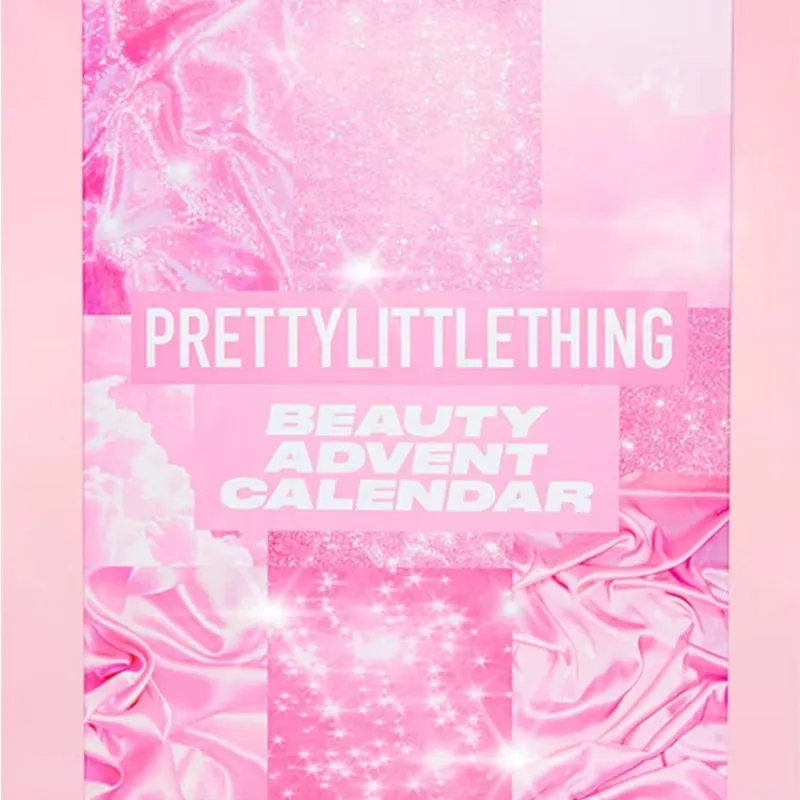 Customization.Newest Pink Vacuum Empty Cosmetic Makeup False Eyelashes Tools Empty Advent Calendar Box