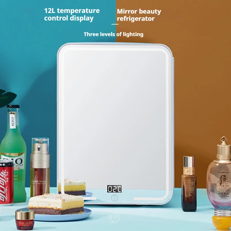 2025年新型卸売12Lポータブル化粧品冷蔵庫 - インテリジェント温度制御付きミニデジタルディスプレイ冷蔵庫