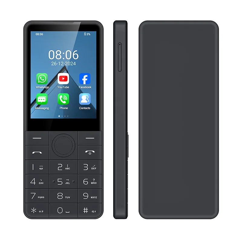 UNIWA DOOV R77 4G Mobile Phone Smart Touch Screen Whatsapp Android 13 Keypad Phones 2.8