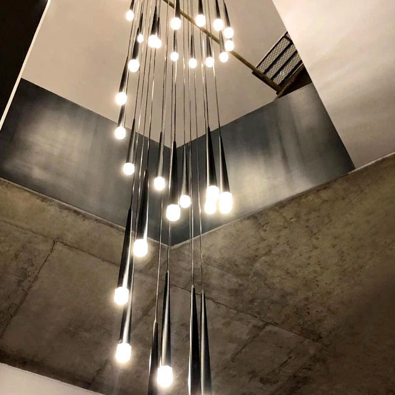 Modern Stair chandelier Nordic light luxury simple Ceiling lamps hanging light led chandeliers for the living room indoor light