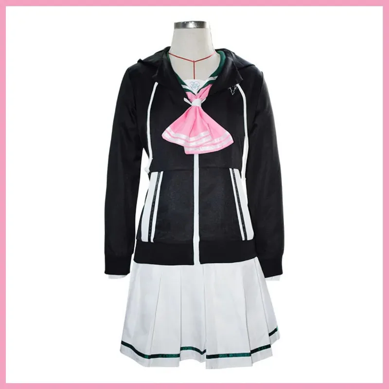 لعبة الأزرق الأرشيف الرسوم المتحركة كيوياما كازوسا تأثيري حلي شعر مستعار هوديس معطف بحار دعوى تنورة امرأة Kawaii هالوين مجموعة olp