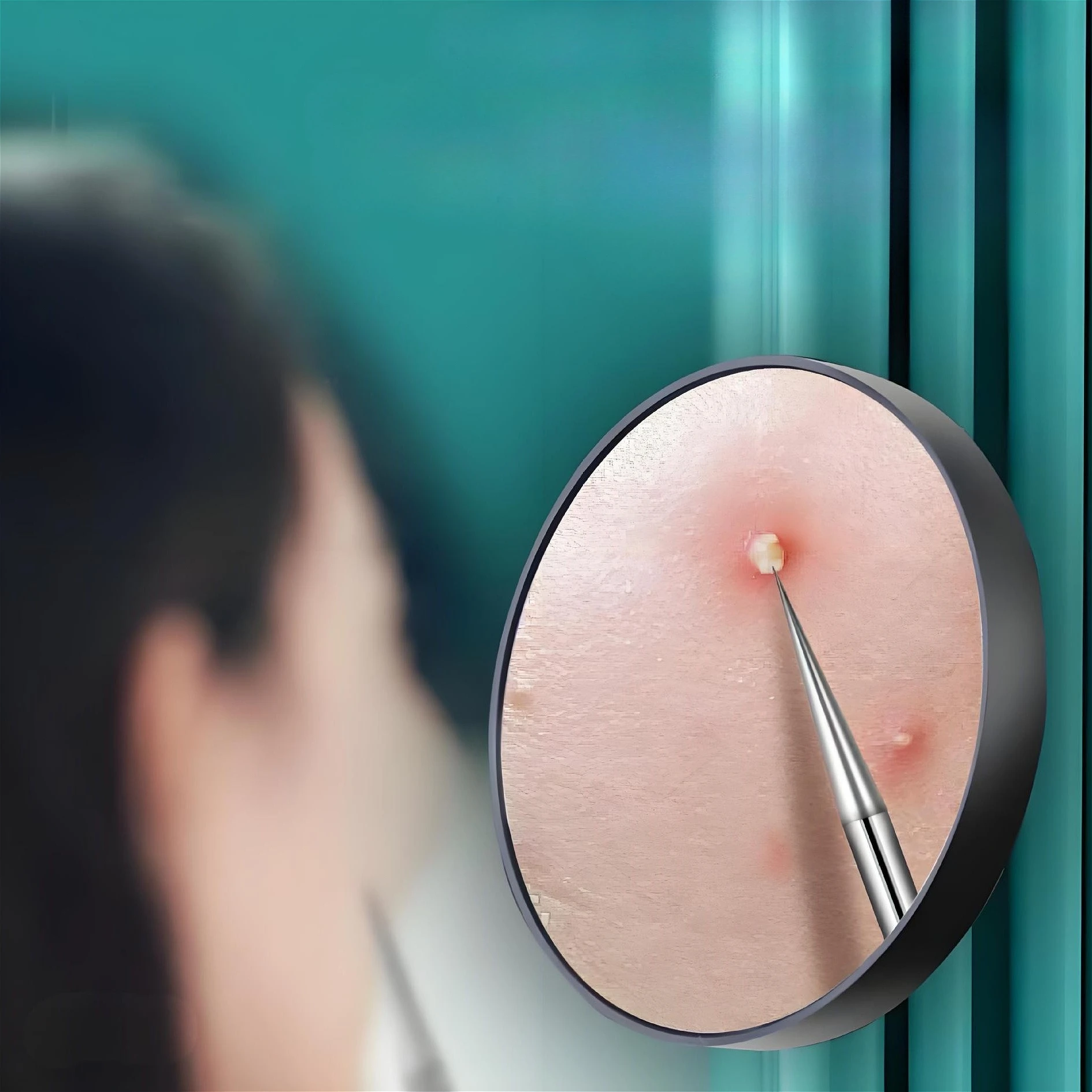 10 sztuk bardzo cienkich pęset do usuwania zaskórników z trądziku salon kosmetyczny igła do usuwania zaskórników z trądziku głęboki klips do czyszczenia skóry twarzy narzędzie do pielęgnacji skóry