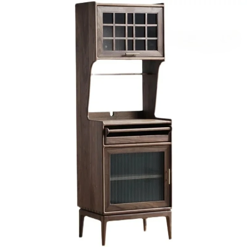 

Nordic Solid Wood Storage Cabinet Antique Style Modern Minimalist Tea Cabinet
