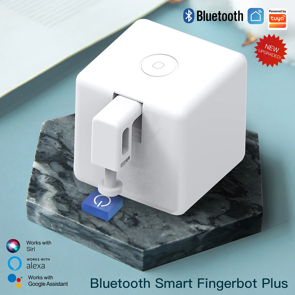 

Tuya Smart Bluetooth Fingerbot Switch Button Pusher Smart Life App Voice Control via Alexa, Google Assistant