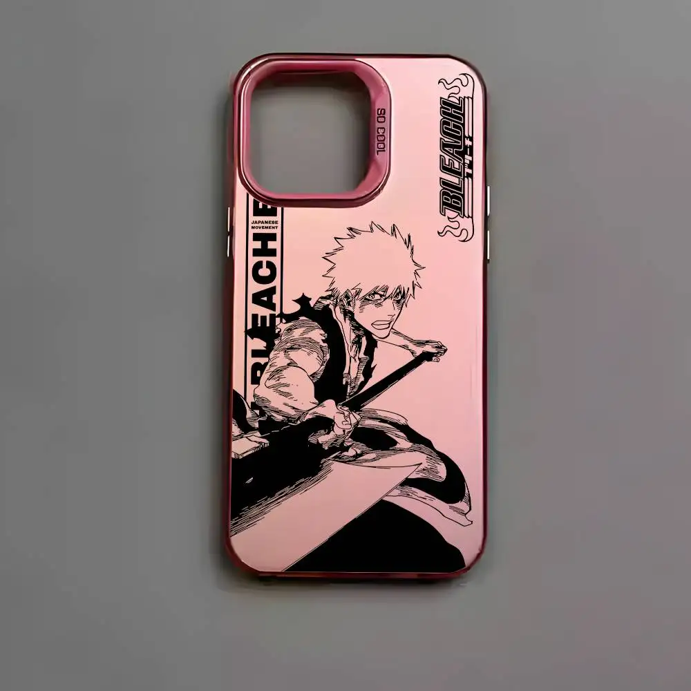 B-Bleachs K-Kurosaki Ichigo Handyhülle für iPhone 17 16 15 14 13 12 11 Pro Max Air Mehrfarbig Matt Metallic Aurora Funda