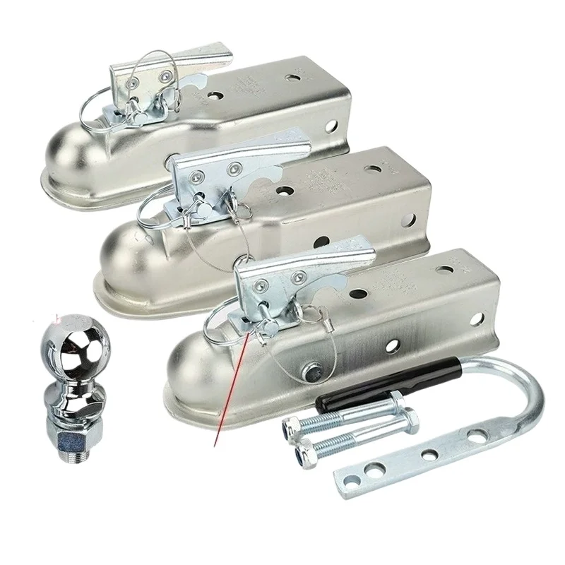 US standard trailer connector 2 inch ball head trailer cover RAM ball cover modified hook retractor rear guard bar