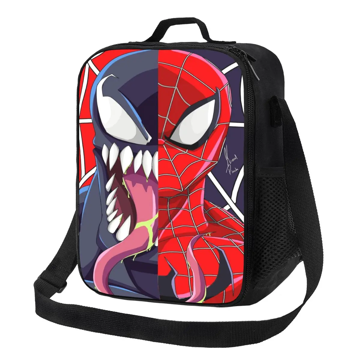 

Custom V-Venom Insulated Lunch Bags for Women Portable Thermal Cooler Food Bento Box Work School Travel