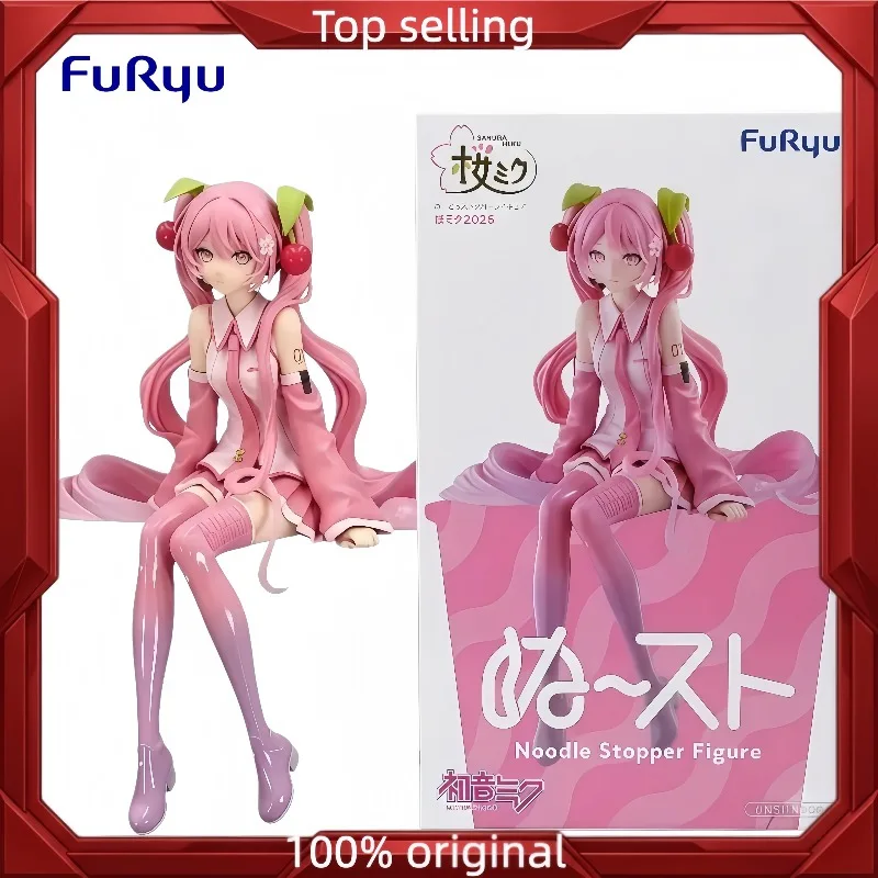 100-正規品-フリュー-ヌードルストッパー-桜初音ミク-ver-かわいいアニメ-プレミアムpvcフィギュア-コレクタブル-デスクトップデコレーション-ギフト