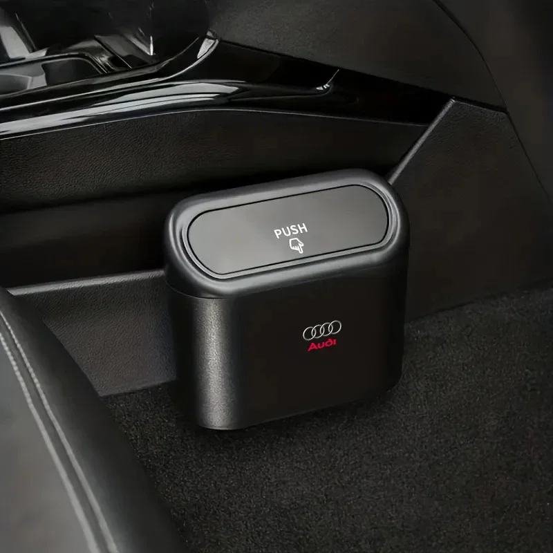 

2025 Hot Portable car trash can, hanging car trash bin For Audi A4 A3 A5 A6 A7 A8 Q3 Q5 Q7 Q8 B5 B6 B7 B8 B9 Q7 8P 8V 8L