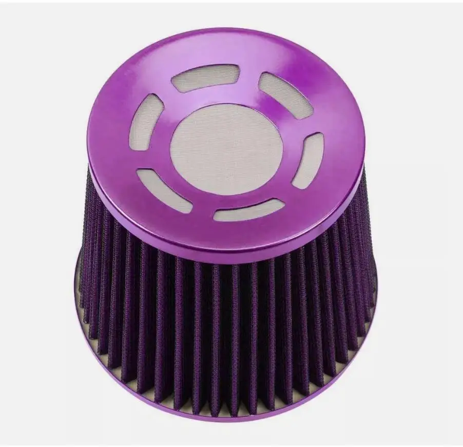 Car Air Filter 76mm High Flow Inlet Cold Air Intake Kit Cone Replacement Dry Air Filter Auto Accessories - Image 4