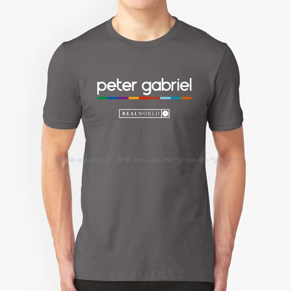 Peter Gabriel Pop T Shirt 100% Cotton Tee Genesis Band Steve Progressive Phil Collins Shapiro Alternative Movie Music Tony