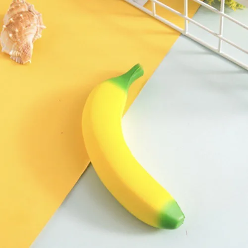

Simulation Fruit Banana Soft PU Slow Rebound Toys Children Adult Decompression Toys Food Play Pinch Music Fidget Toys