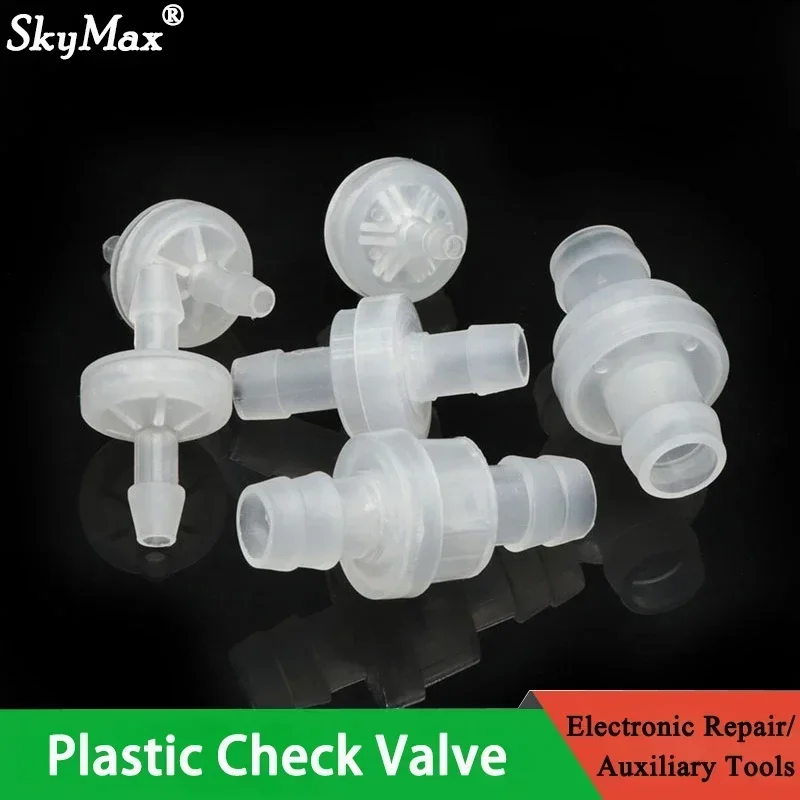 1Pcs 3,4,6,8,10,12mm Plastic One-Way Non-Return Pagoda Inline Fluids Check Valve for Fuel Gas Liquid Ozone-Resistant Water Stop