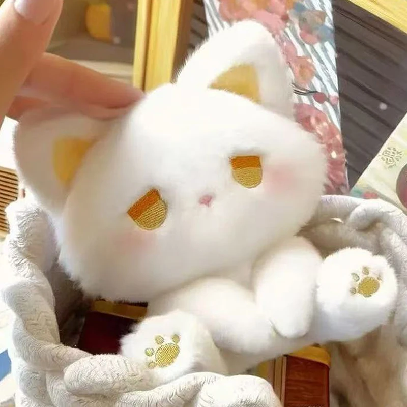 1PCS Soft Animal Plush Doll 16cm Cute Plush Cat Doll Sitting Pose Stuffed Animal Toy Cartoon Kitten Plushie Gift for Friends