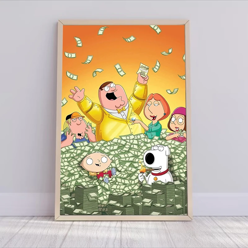 Decor for Room Cartoon G-Guy Cool F-Family Poster Picture on the Wall Decoration Painting Decorative Paintings Home Decorations