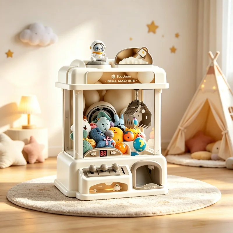 Children Mini Claw Machine Automatic Coin Operated Play Games Arcade Crane Doll Machines Toys for Kids Birthday Christmas Gifts