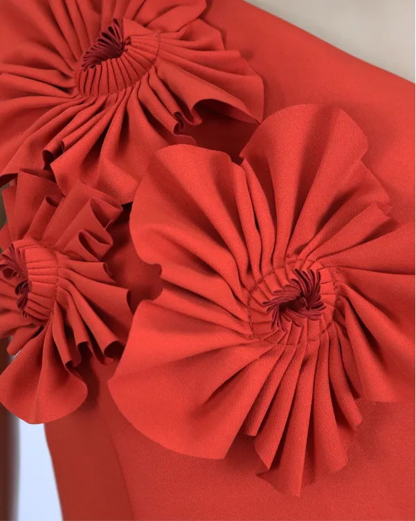 Maßgeschneiderte schulterfreie Kleider für besondere Anlässe, schräge Schultern, luxuriöse Damen-Abendkleider, Blumenparty