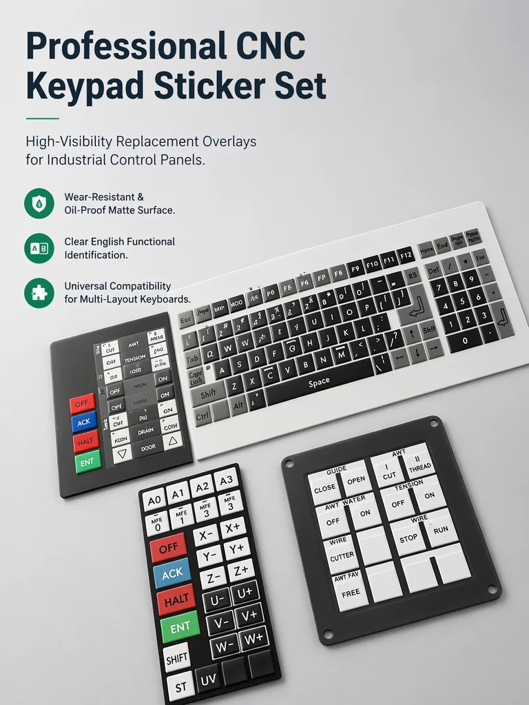 [3PCS] AD/AG Keyboard/Keypad Assembly for Sodic k AG400/AD360 Wire EDM - Premium Component Set