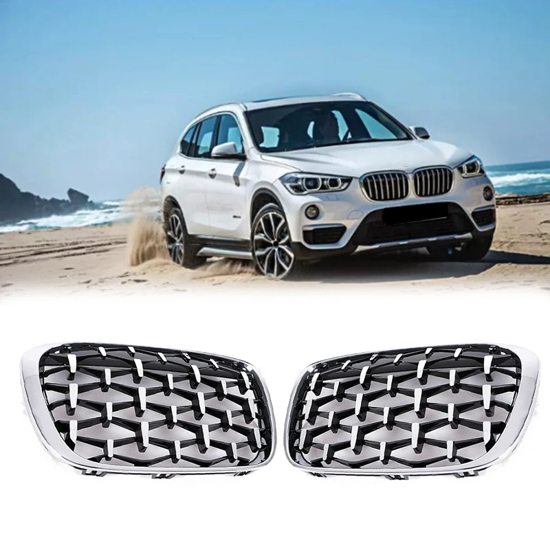 

Автомобильная Бриллиантовая Передняя решетка для BMW F48 F49 X1 2016-2019