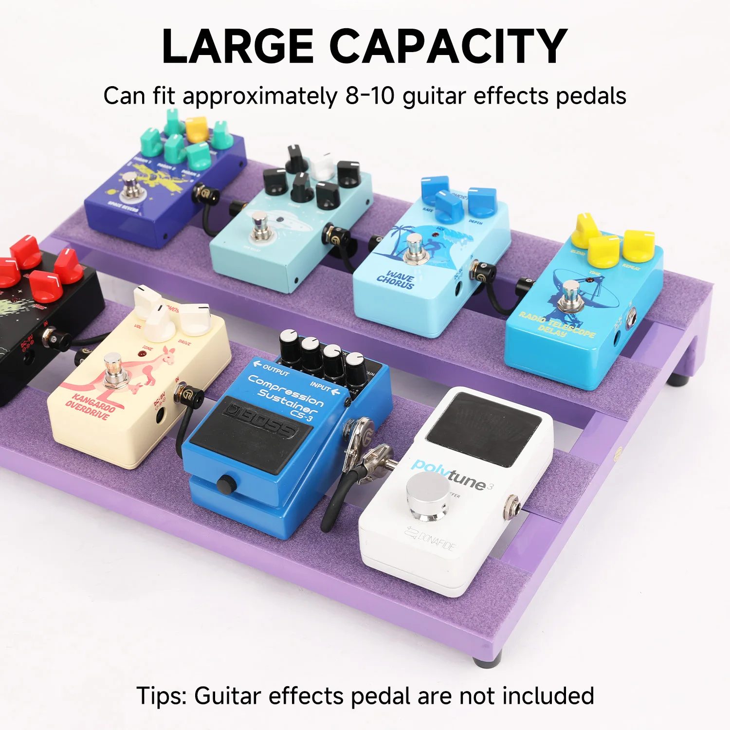 Ghost Fire V Series Three Colors Guitar Effector Board Stand Aluminum Alloy Effect Pedalboard Guitar Pedal Board with Bag