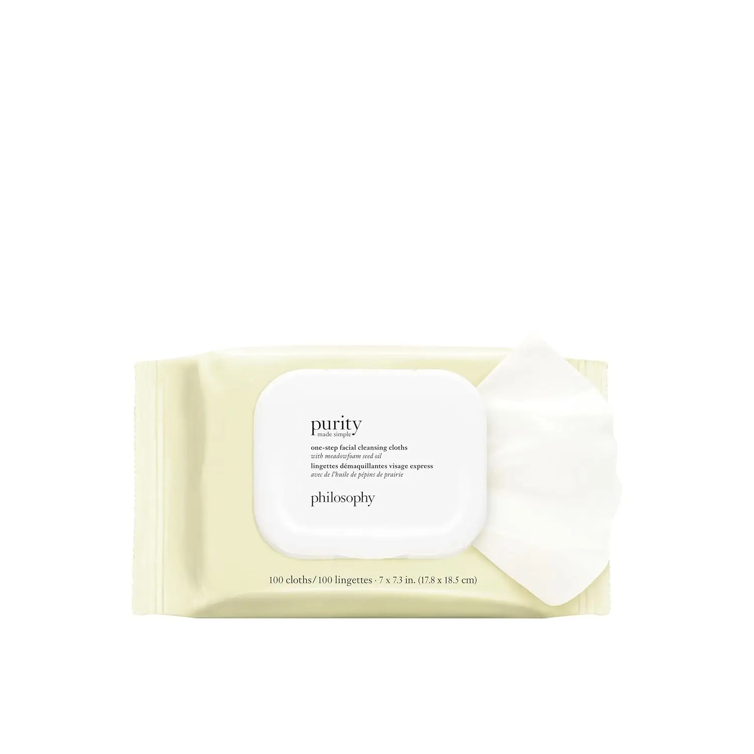 One-Step Facial Cleansing Cloths - Easily Removes Makeup, Dirt & Oil On The Go, No Rinsing Needed