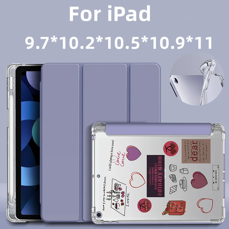 حافظة لجهاز iPad Air 5 2022 Pro 11 2021 حافظة لجهاز iPad 10.2 9th 8th الجيل iPad 9.7 5/6th Mini 5 6 Air 3 Pro 10.5 حافظة أقلام الرصاص