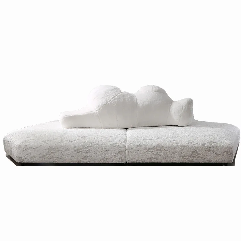 

Итальянская светлая роскошная современная простая вилла, большой плоский белый медведь, дизайнерский белый медведь, ткань специальной формы, Интернет-диван знаменитости