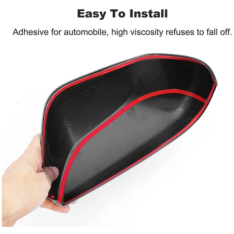 Replacement Rearview Side Mirror Covers Cap for Toyota Camry 2018 2019 2020 2021 Carbon Fiber Gloss Black Car Side Mirror Cover