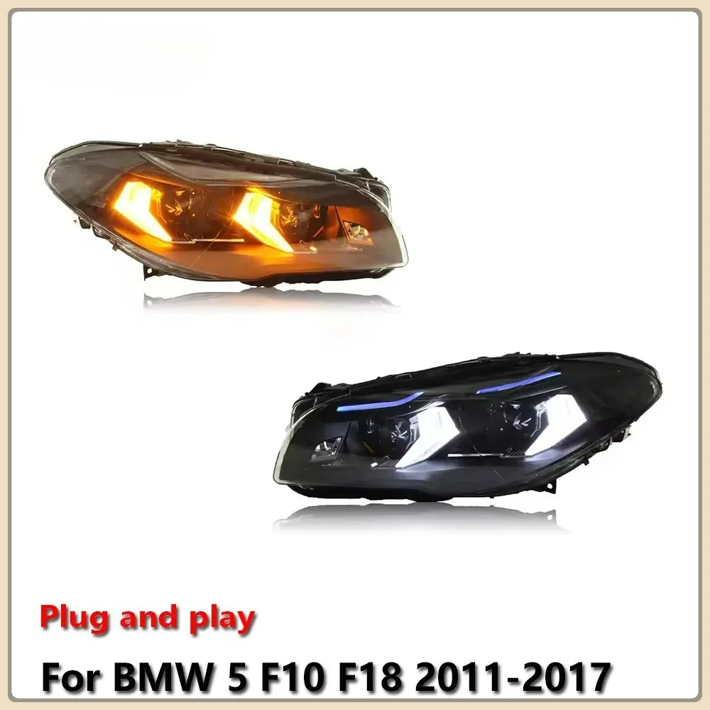 

Car LED Headlight Light Assemblies For BMW 5 F10 F18 2011-2017 Fog DRL Brake Turn Signal Lamp Plug and Play